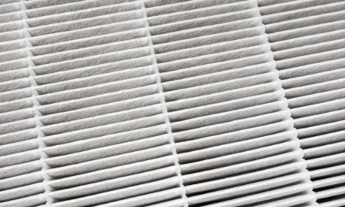 Close-up image of an HVAC filter